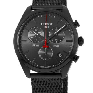 Tissot PR 100 Chronograph Black Dial Steel Men's Watch T101.417.33.051.00