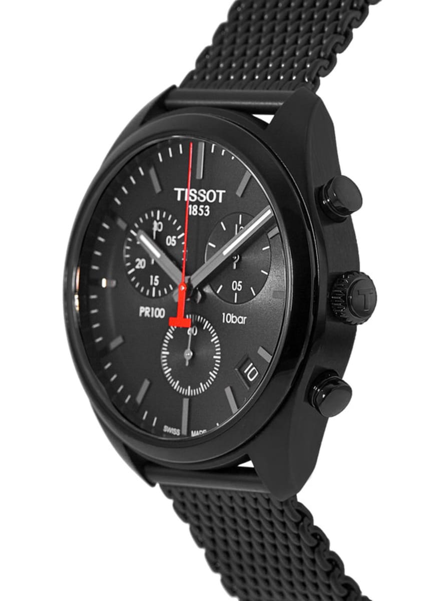 Tissot PR 100 Chronograph Black Dial Steel Men's Watch T101.417.33.051.00 - Image 2